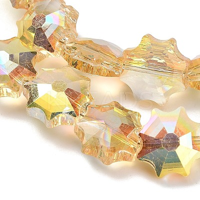 Electroplate Transparent Glass Beads EGLA-H112-04HP-01-1