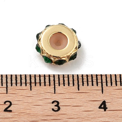 Brass Micro Pave Cubic Zirconia Beads KK-K361-03C-G-1