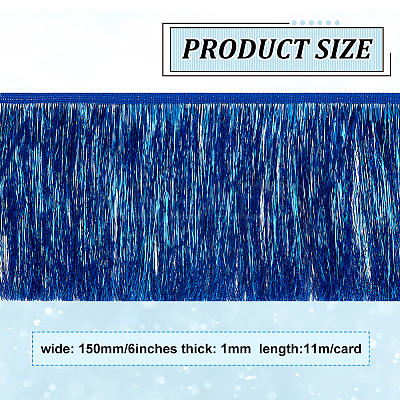 Polyester Fringe Trimmings OCOR-WH0086-09B-1