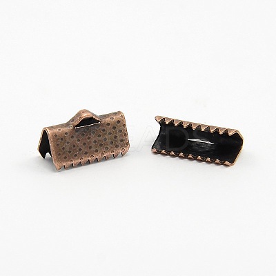 Iron Ribbon Crimp Ends X-E005Y-NFR-1