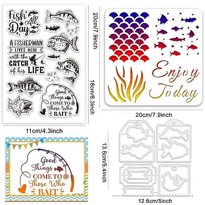 PVC Plastic Clear Stamps DIY-GL0004-56-1