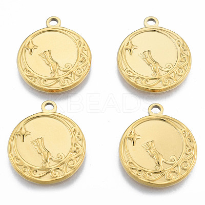 Ion Plating(IP) 201 Stainless Steel Pendants LS-STAS-N098-188LG-1