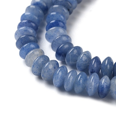 Dyed & Heated Natural Blue Aventurine Beads Strands G-Z030-A25-01-1