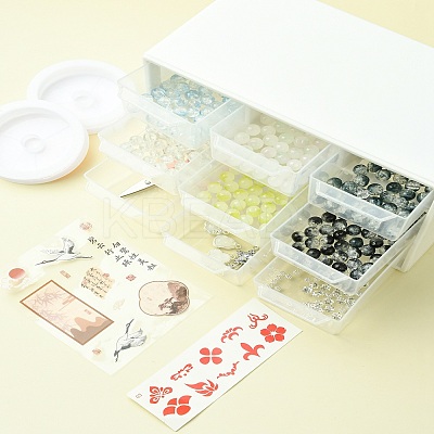 DIY Lampwork Beaded Bracelet Making Kit DIY-FZC0001-01C-1