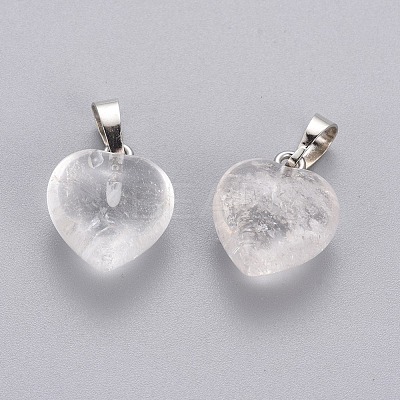 Natural Quartz Crystal Pendants G-J386-H07-1