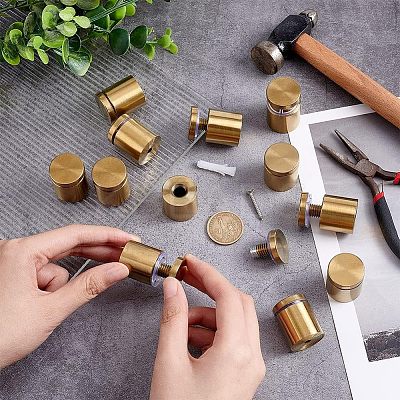 304 Stainless Steel Glass Standoff Pins FIND-WH0112-97G-1