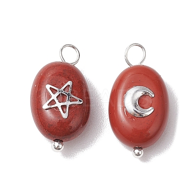 Natural Mixed Stone Pendants PALLOY-JF02730-1