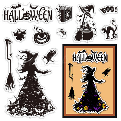 Custom PVC Plastic Clear Stamps DIY-WH0448-0036-1