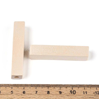 Unfinished Wood Beads LS-X-WOOD-S659-13-LF-1