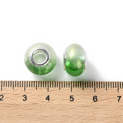 Two Tone Resin European Beads RESI-M001-02E-1