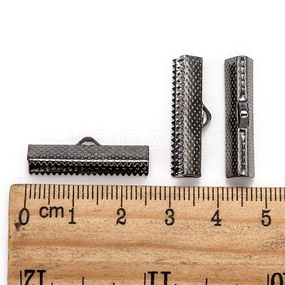 Iron Ribbon Crimp Ends E182Y-B-1