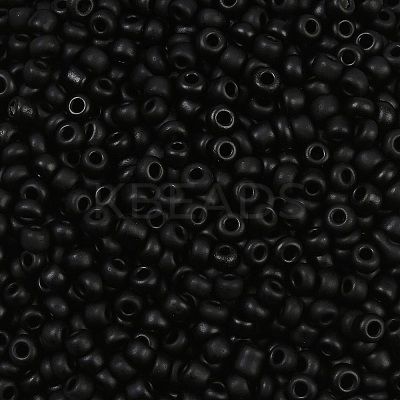 Frosted Opaque 8/0 Glass Seed Beads X-SEED-R029-3mm-A07-1