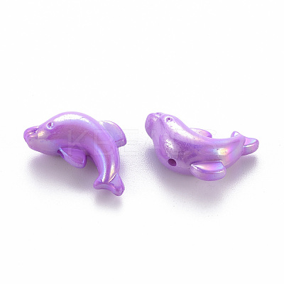 Opaque Acrylic Beads X-TACR-S153-34I-1