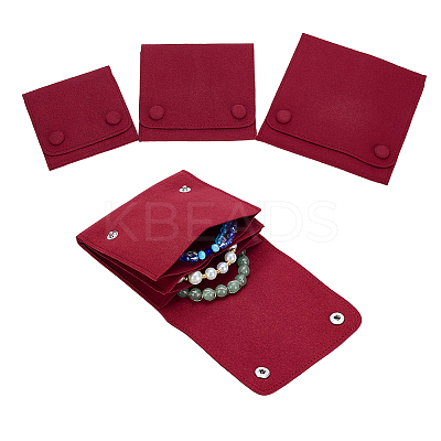 3Pcs 3 Styles Microfiber Flip Jewelry Bags ABAG-AR0001-06A-1