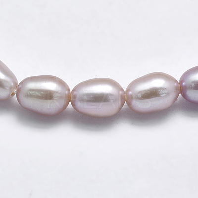 Natural Cultured Freshwater Pearl Beads Strands PEAR-F007-76B-01-1
