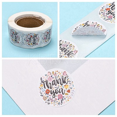 1 Inch Thank You Stickers LS-DIY-G013-A14-1