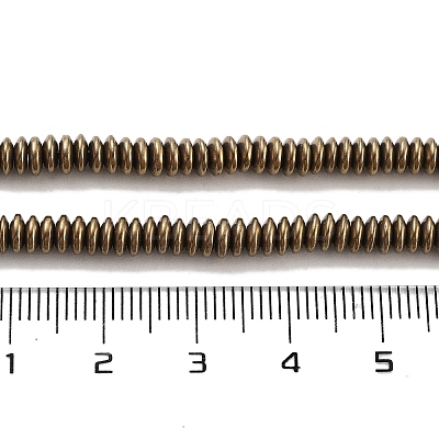 Electroplated Synthetic Non-magnetic Hematite Beads Strands G-P545-A01-01A-1