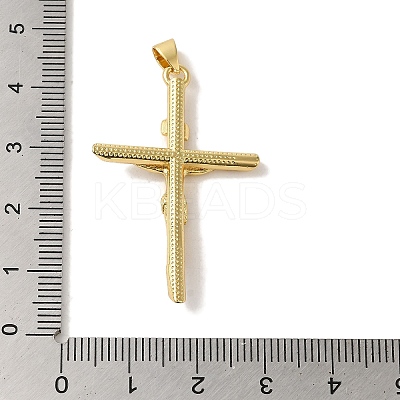 Rack Plating Brass Micro Pave Cubic Zirconia Pendants KK-P267-27G-1
