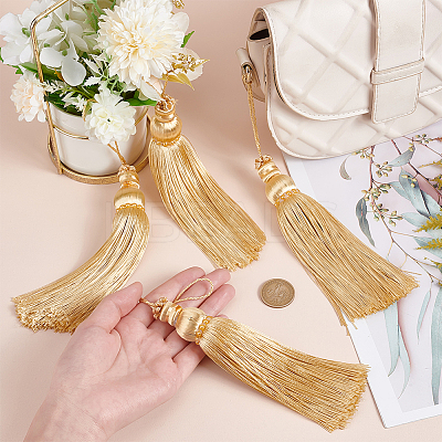 Polyester Tassel Pendant Decorations DIY-WH0542-06A-1