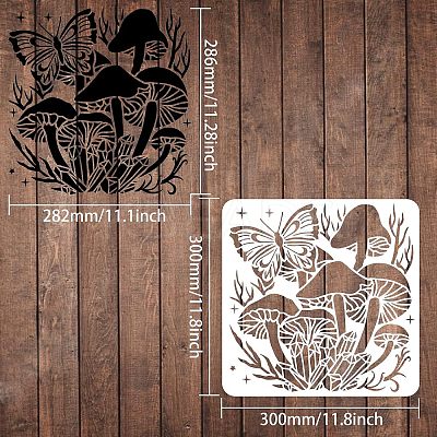 Plastic Reusable Drawing Painting Stencils Templates DIY-WH0172-538-1