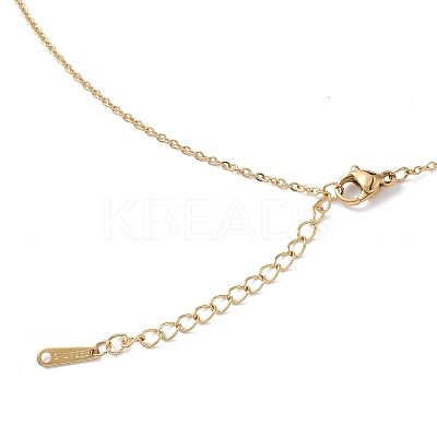 Colorful Cubic Zirconia Pendant Necklace NJEW-F307-02C-1