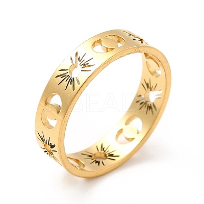 201 Stainless Steel Finger Rings for Women RJEW-M013-01G-1-1
