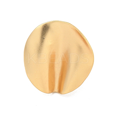 Matte Gold Alloy Adjustable Rings for Women RJEW-K260-07D-1