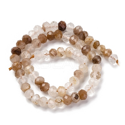 Natural Red Hematoid Quartz/Ferruginous Quartz Beads Strands G-K380-A04-01-1