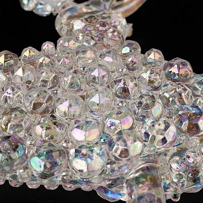 Christmas Transparent Acrylic Ballet Big Pendant Decorations LS-HJEW-F017-04-1