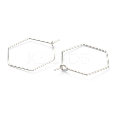 Non-Tarnish 316 Surgical Stainless Steel Earring Hoop X-STAS-M288-09P-B-1