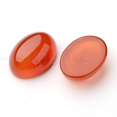 Grade A Natural Red Agate Oval Cabochons G-L394-10B-18x13mm-1