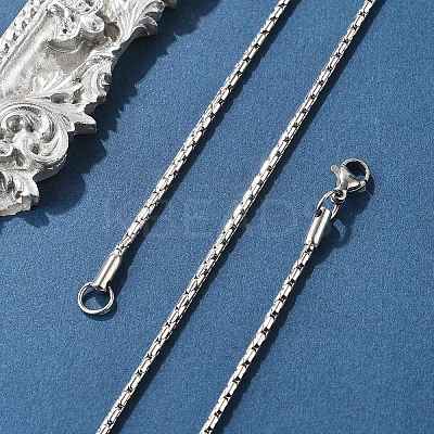Tarnish Resistant 304 Stainless Steel Necklaces NJEW-E080-18P-1