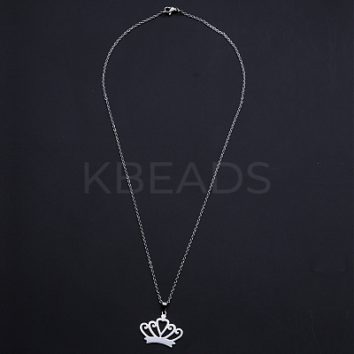 Non-Tarnish 201 Stainless Steel Pendants Necklaces LS-NJEW-S105-JN687-45-1-1