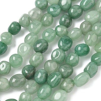 Natural Green Aventurine Beads Strands LS-G-C038-02A-01-1