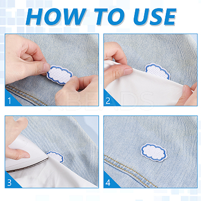 30Pcs 2 Styles Cloud Embroidery Sew on Cloth Patches PATC-GA0001-81-1