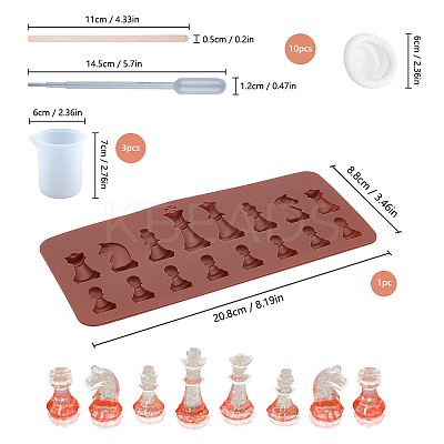 Chess Silicone Mold Kits DIY-SC0001-98-1