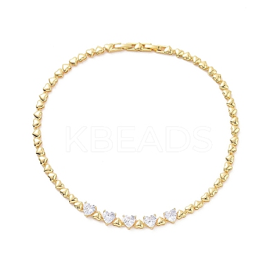 Micro Pave Cubic Zirconia Bib Necklaces NJEW-F301-01G-1