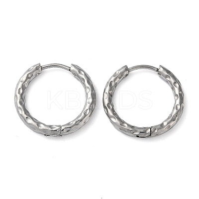 Non-Tarnish 304 Stainless Steel Huggie Hoop Earrings EJEW-H111-02D-P-1