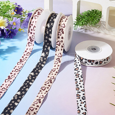 4 Rolls 4 Colors Polyester Ribbon OCOR-TA0004-15-1