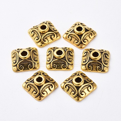 Tibetan Style Alloy Caps GLF0893Y-NF-1