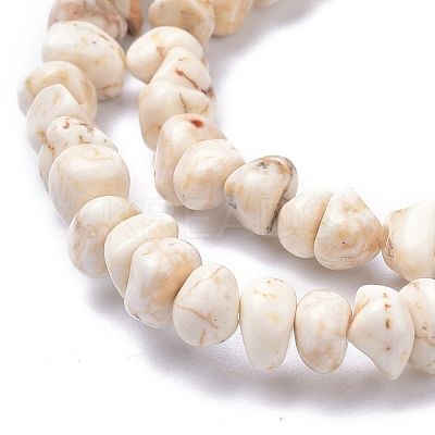 Natural Magnesite Beads Strands TURQ-P001-02A-11-1