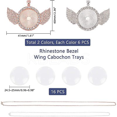 DIY Pendant Necklace Making Kits DIY-NB0003-99-1