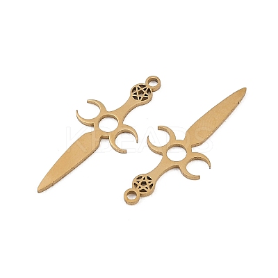 201 Stainless Steel Pendants STAS-I364-01G-1