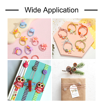 DIY Macaron Color Hair Ties Making Kit DIY-TA0004-55-1