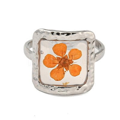 Brass Adjustable Rings for Women RJEW-G265-10P-1