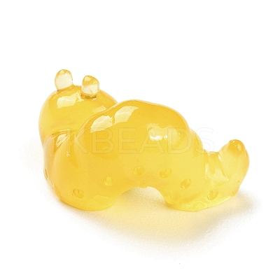 Luminous Resin Worm Ornament DJEW-R011-01B-06-1