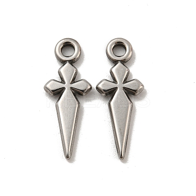 Non-Tarnish 304 Stainless Steel Pendants STAS-O004-06B-P-1