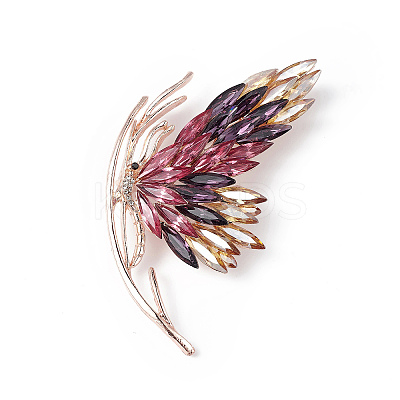 Rhinestone Butterfly Brooch Pin LS-JEWB-P016-03LG-03-1