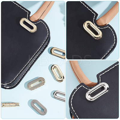 12Pcs 3 Colors Alloy Screw-in Grommet Eyelet Findings FIND-WR0008-70-1