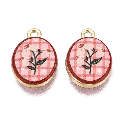 Valentine's Day Printed Alloy Pendants PALLOY-SZC0008-05Q-1